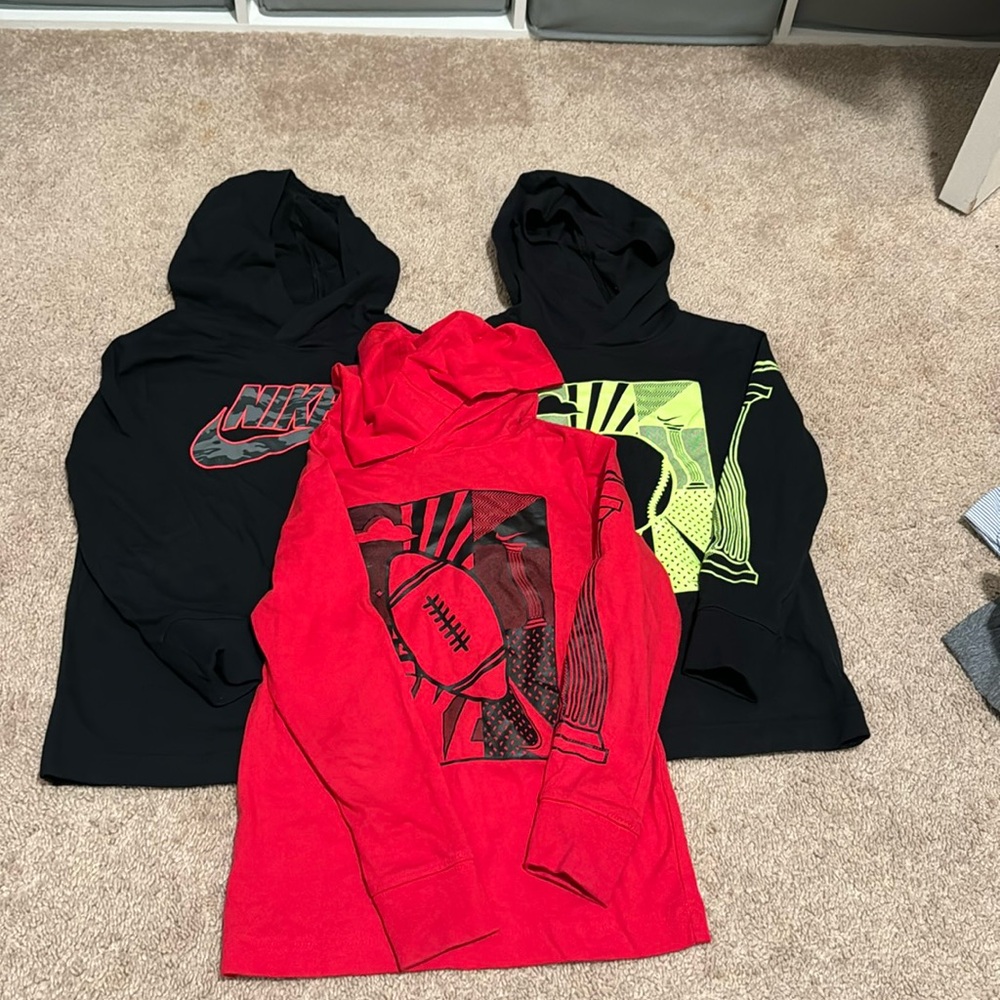 Little Boys Long Sleeve Hoodie Tee